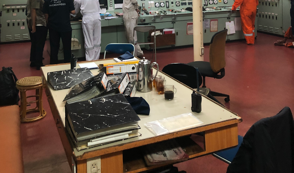 Image of survey in engine control room